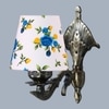 Devansh Metal Electric Wall Light in Antique Gold Colour with Multi Shade Count of 1 Light
