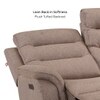 Silvana Three Seater Motorized Fabric Recliner in Taupe Beige Colour