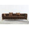Norman Fabric Sofa - Brown