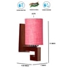 Devansh Solid Wood Electric Wall Light in Pink Colour with Pink Shade Count of 1 Light