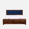 Bravon Hydraulic Solid Wood Bed King Size in Provincial Teak Finish