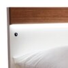 Juda Engineered Wood King  Size Bed Without Storage (Urban Teak Finish, Frosty White Colour)