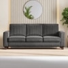 Apollo Neo 3 Seater Fabric Sofa In Steel Colour