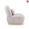 Opus 1 Seater Fabric Sofa in Dusk Grey Colour