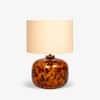 Auburn Handicrafted Table Lamp in Samber and black Colour