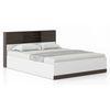 Riley Dual Tone Queen Size Box Storage Bed In White Finish