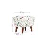 Serenity Solid Wood  Ottomon in  Multicolor Colour