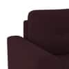 Verona Premium 3 Seater Fabric Sofa in Deep Plum Velvet Colour