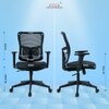 Ignis Mid Back Mesh Office Chair in Black Colour