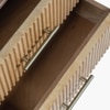 Linn Solid Wood Bedside Table in Brown Colour