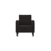 Winston 1 Seater Fabric Sofa in Asphalt Grey Colour