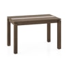 Atlas Crest Storage Solid Wood 4 Seater Dining Table In Danish Walnut Finish