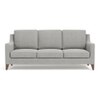 Abbey Sofa Set (Colour : Vapour Grey, Cushion : Hard, Seater : 3+1+1)