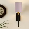 Devansh Metal Electric Wall Light in Black Colour with Grey Shade Count of 1 Light