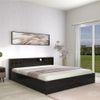 Hideki Goldline Queen Size Bed In Wenge Finish