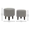 Daviana Boucle Fabric Lounge Chair in Grey Colour