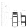 Smith Solid Sheesham Wood Bar Chair In Teak Finish