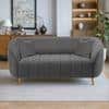 Nero Velvet 2 Seater Sofa in Dark Grey Colour