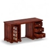 Gellar Sheesham Wood Study Computer Table In Honey Finish