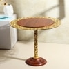 Timber's Solid Wood Side Table in Walnut Brown Finish