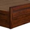 Vrinda Solid Wood Queen  Size Bed With Hydraulic Storage (Honey Oak Finish)