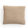 Popcorn Knit Linen Cushion Cover 16X16  Inches