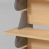 Interlockable Engineered Wood Bookshelf in Grey Colour