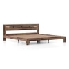 Amal Solid Wood King Size Bed In Teak Finish