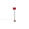 Felicia Maroon Cotton Shade Floor Lamp