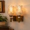 Devansh Metal Electric Wall Light in Gold Colour with Multi Shade Count of 1 Light