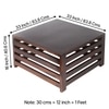 Montreal Sheesham Wood Coffee Table In Walnut Finish