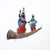Desert Art MDF Decorative Wall Hanging Frame in Blue Colour