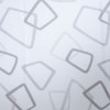 White And Grey  Geometric Cotton  400 Tc  Flat  Super King Size Bedsheet With 2 Pillow Covers