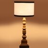 Devansh Multicolor Cotton Table Lamp With  Wood Natural Base (7X7X21.25 Inches)-8