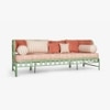 Dastoori Stainless Steel Outdoor Three Seater Sofa in Beige Colour