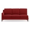 Abbey Sectional Sofa (Colour : Salsa Red, Cushion : Soft, Seater : Right Aligned 3 Seater + Right Aligned Chaise)