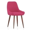Rickman Fabric Accent Chair in Hot Pink Colour