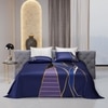 Stoa Paris Super King Size Enriched Cotton Bedsheet with 4 Pillow Covers  Size Ind Indigo