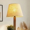 Elania Beige Jute Floor Lamp with Beige Jute Base