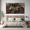 The Castle Decor Women Abstract Wall Painting Wooden Framed Digital Painting 27x48 Inch (Style 1)