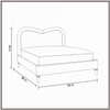 Elaris Curve Comfort Queen Size Bed in velvet With Engineer Wood Frame & Hydraulic Storage