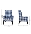 Raya Wing Back Chair in Multi Colour