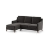 Abbey Sectional Sofa (Colour : Pebble Grey, Cushion : Hard, Seater : Left Aligned 2 Seater + Left Aligned Chaise)