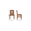 lavazi solid wood dining chair in Provincial Teak