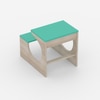 Montessori Toddler Activity Table & Chair in Oak and Teal