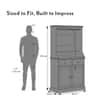 Riveria Solid Wood Bar Cabinet (Danish Walnut Finish)