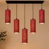 Devansh Solid Wood Electric Wall Light in Brown Colour with Black Shade Count of 1 Light