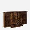 Rangrez Sheesham Wood Bar Cabinet in Provincial Teak Finish