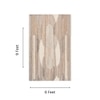 Handmade Wool Area Rug Modern Minimalist Beige 6 x 9 Feet Carpet