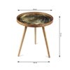 Oalveil Brown Table  Large by De Maison Decor in Classical Design in Brown Finish